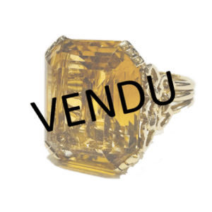 Bague Cocktail citrine