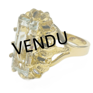 Bague ancienne aigue marine