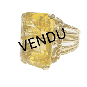 Bague Cocktail citrine
