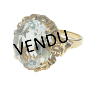 Bague ancienne aigue marine