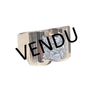 Bague Tank diamants
