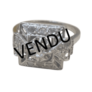 Bague Art Déco diamants