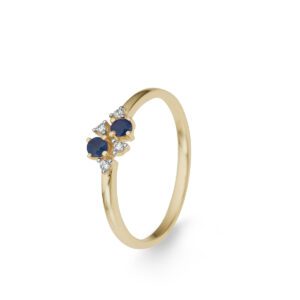 bague saphirs diamants