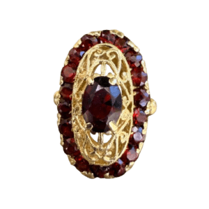 bague ancienne grenats