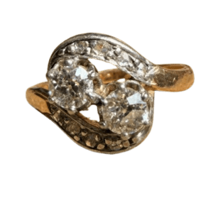 bague ancienne toi et moi diamants