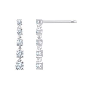 boucles d'oreilles diamants