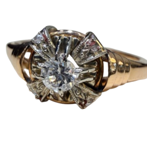 bague ancienne époque 1940 diamants