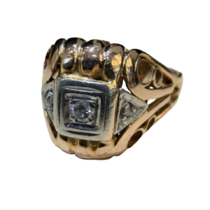 bague ancienne tank diamants