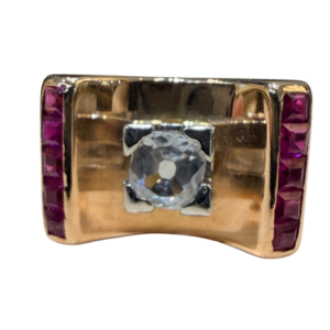 bague ancienne tank diamant