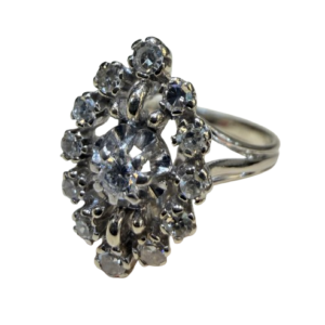 bague ancienne art déco diamants